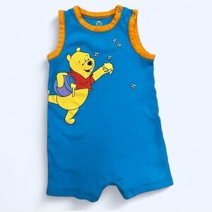 Disneystore Orange and Blue Baby Winnie the Pooh Outfit 18 months boy